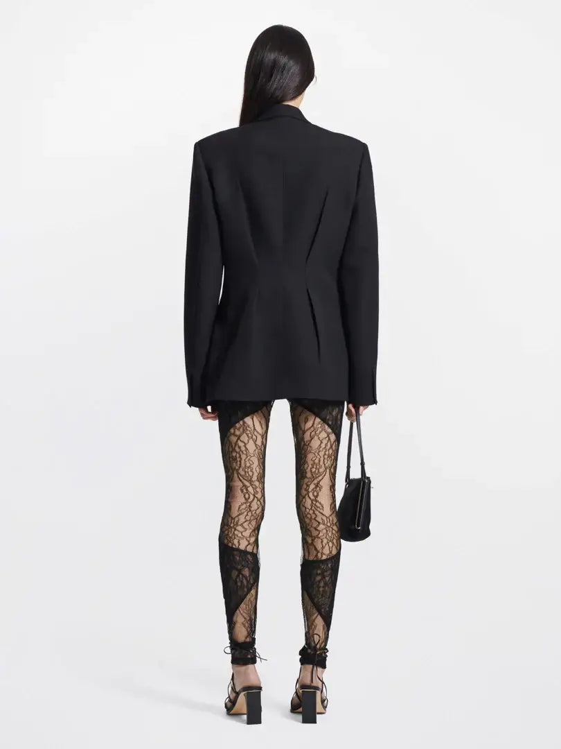 Dion Lee Darted Unisex Blazer in Black from The New Trend