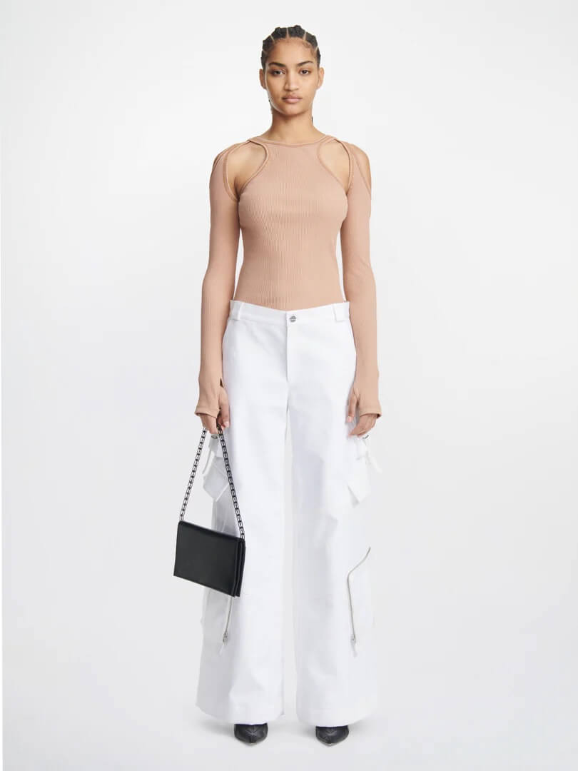 Dion Lee Multi Pocket Cargo Pants in White from The New Trend