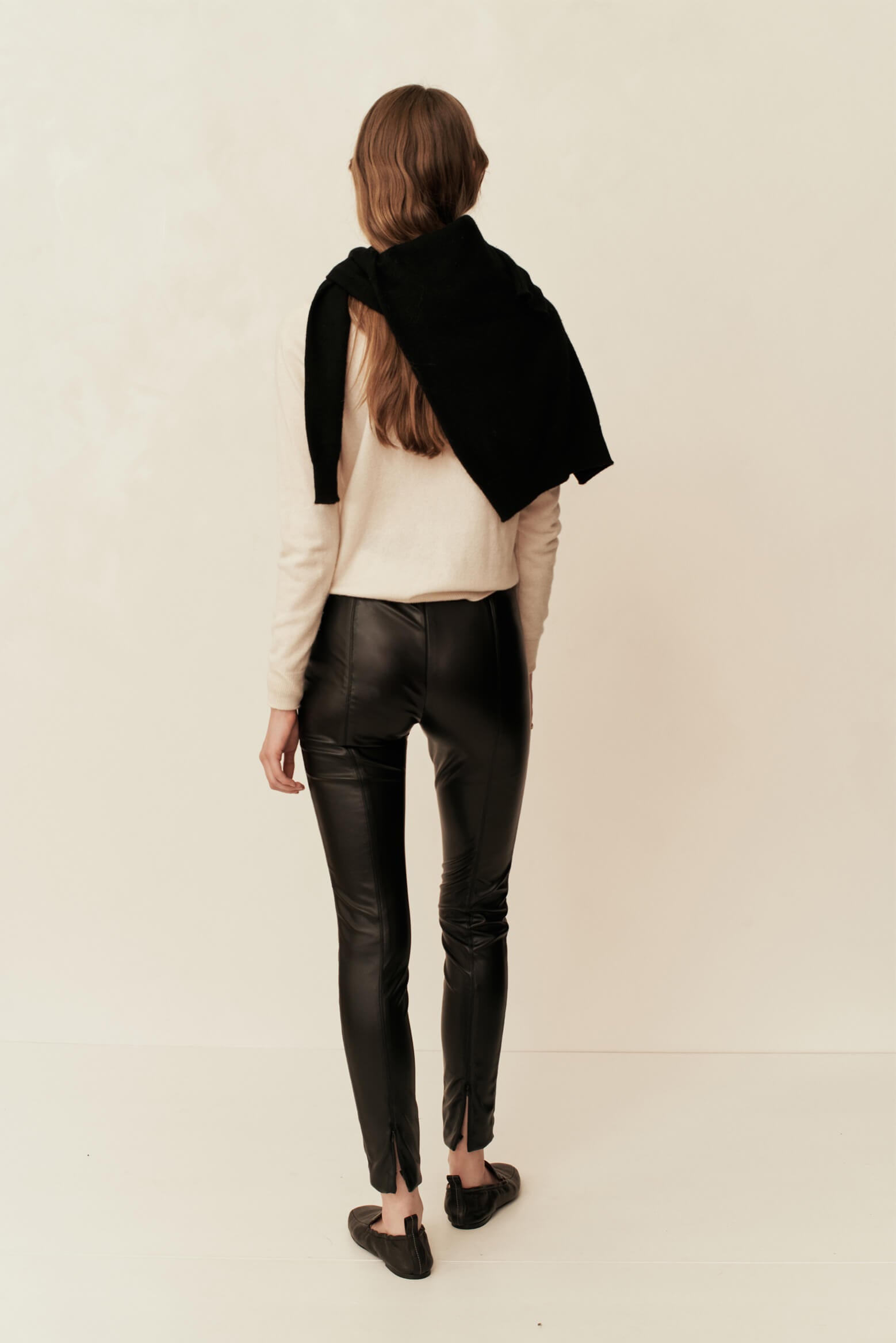 Esse Leather Slims in Black from The New Trend
