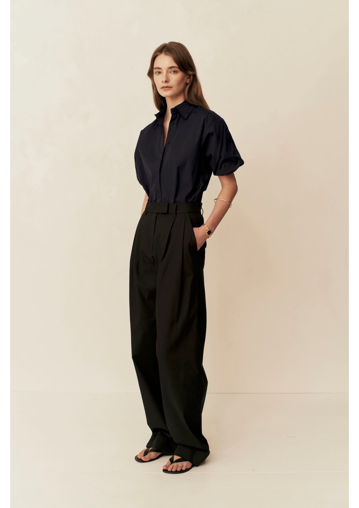 Esse Tailored Trousers in Black from The New Trend