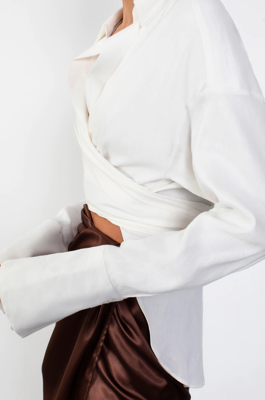 GAUGE81 Sabinas Top in Ivory | TNT The New Trend