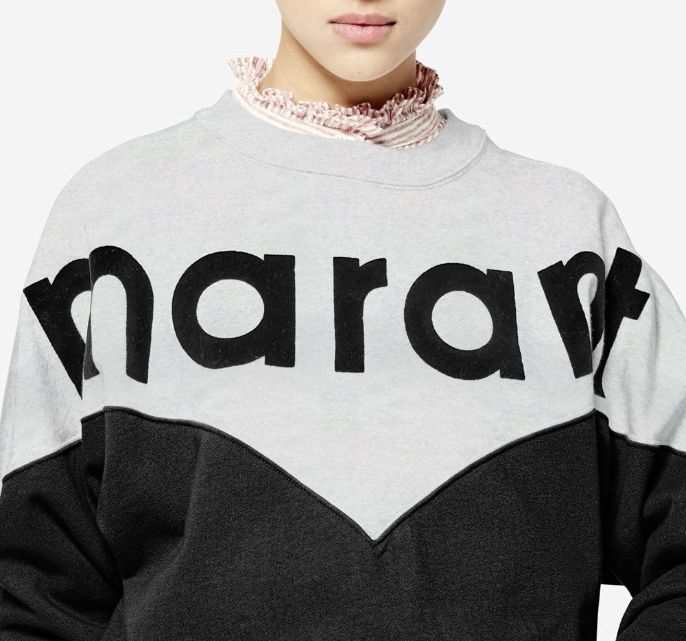 Isabel Marant Étoile Houston Sweatshirt in Faded Black from The New Trend