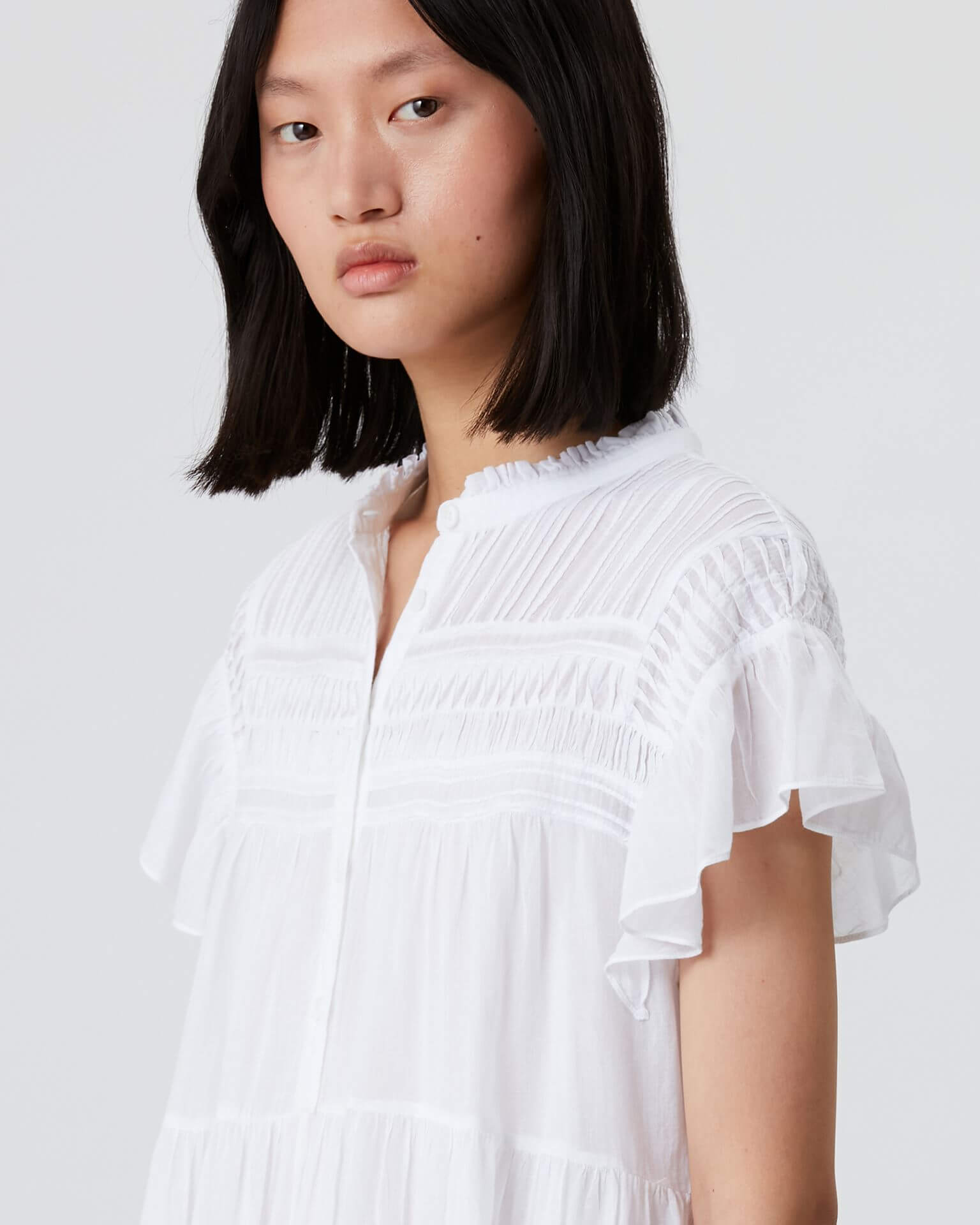 Isabel Marant Etoile Laniyake Dress in White available at TNT The New Trend Australia. Free shipping on orders over $300 AUD.