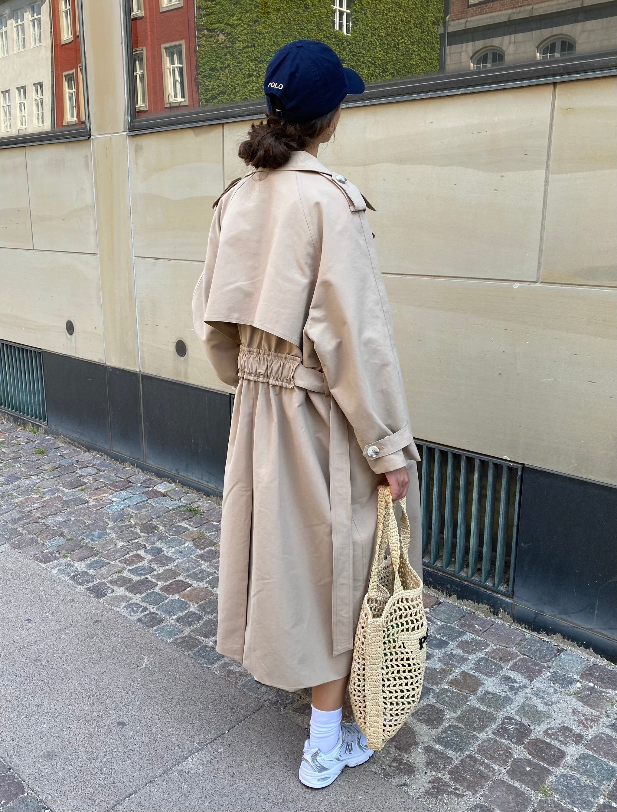 Meotine Cassandra Trench Coat in Beige from The New Trend