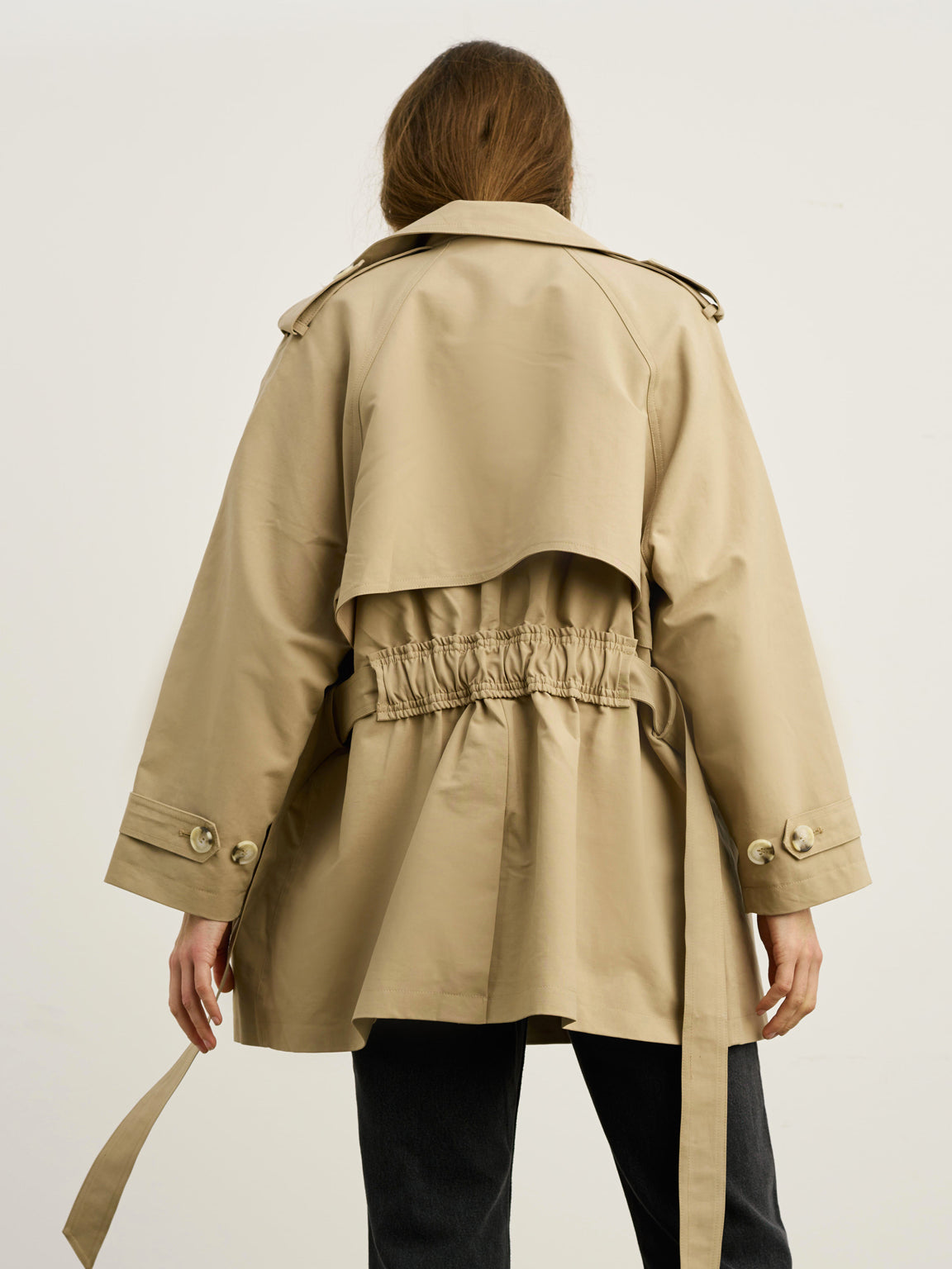 Meotine Cassandra Trench Jacket in Beige from The New Trend