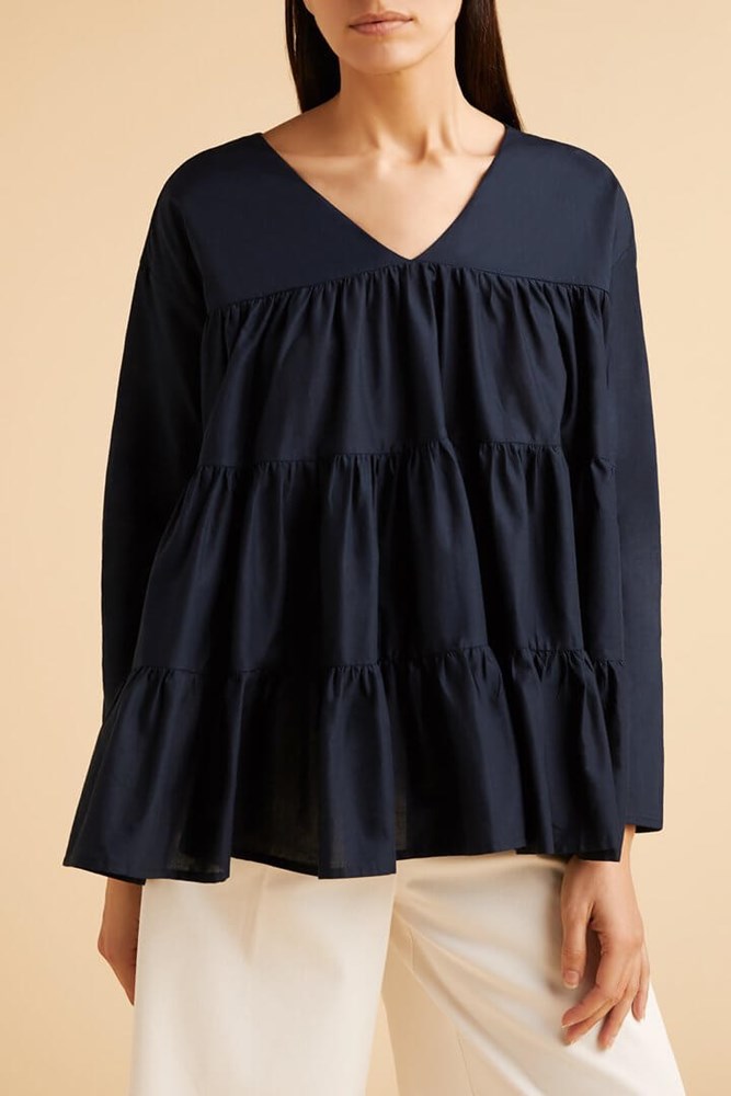 Merlette Sidonia Blouse in Navy from The New Trend