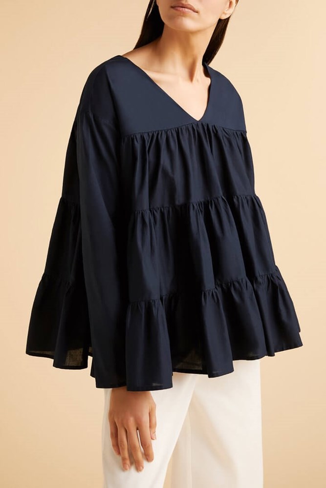 Merlette Sidonia Blouse in Navy from The New Trend