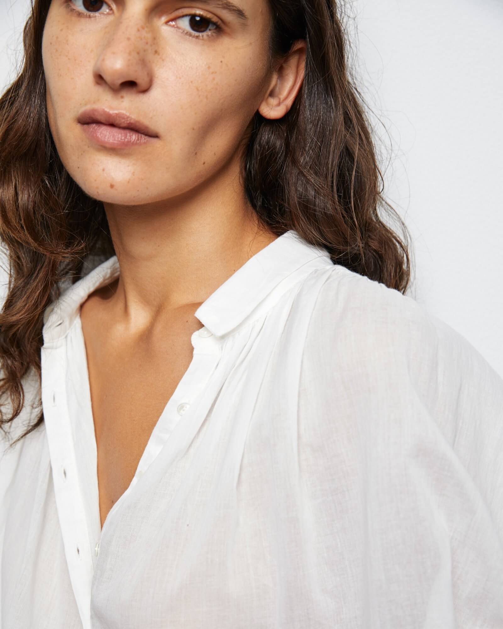 Nili Lotan Normandy Blouse in Ivory from The New Trend