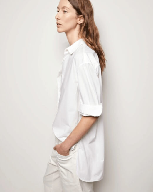 Nili Lotan Yorke Shirt in White from The New Trend
