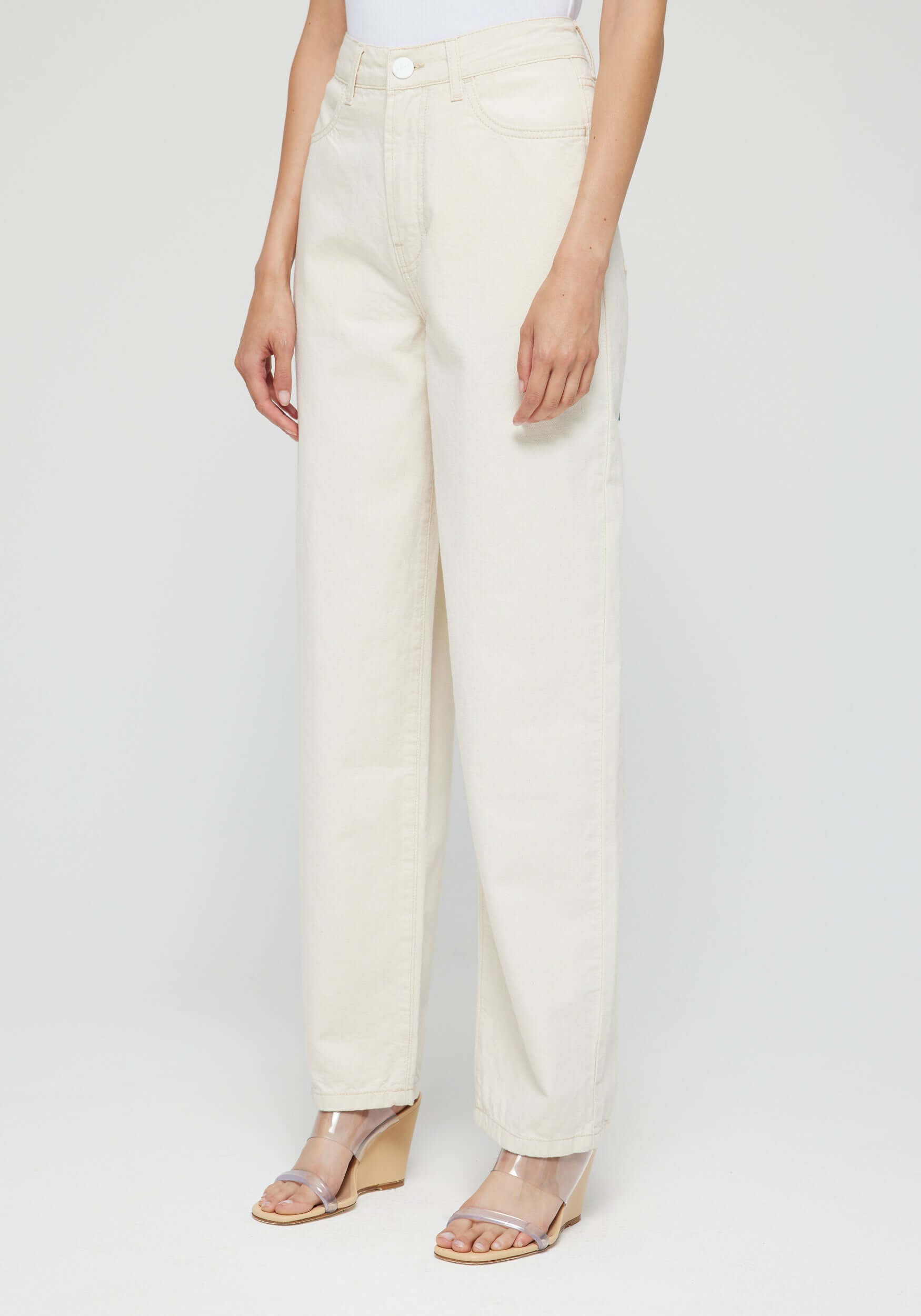 Rohe Relaxed Fit Denim in Raw Cotton available at TNT The New Trend Australia. Free shipping on orders over $300 AUD.