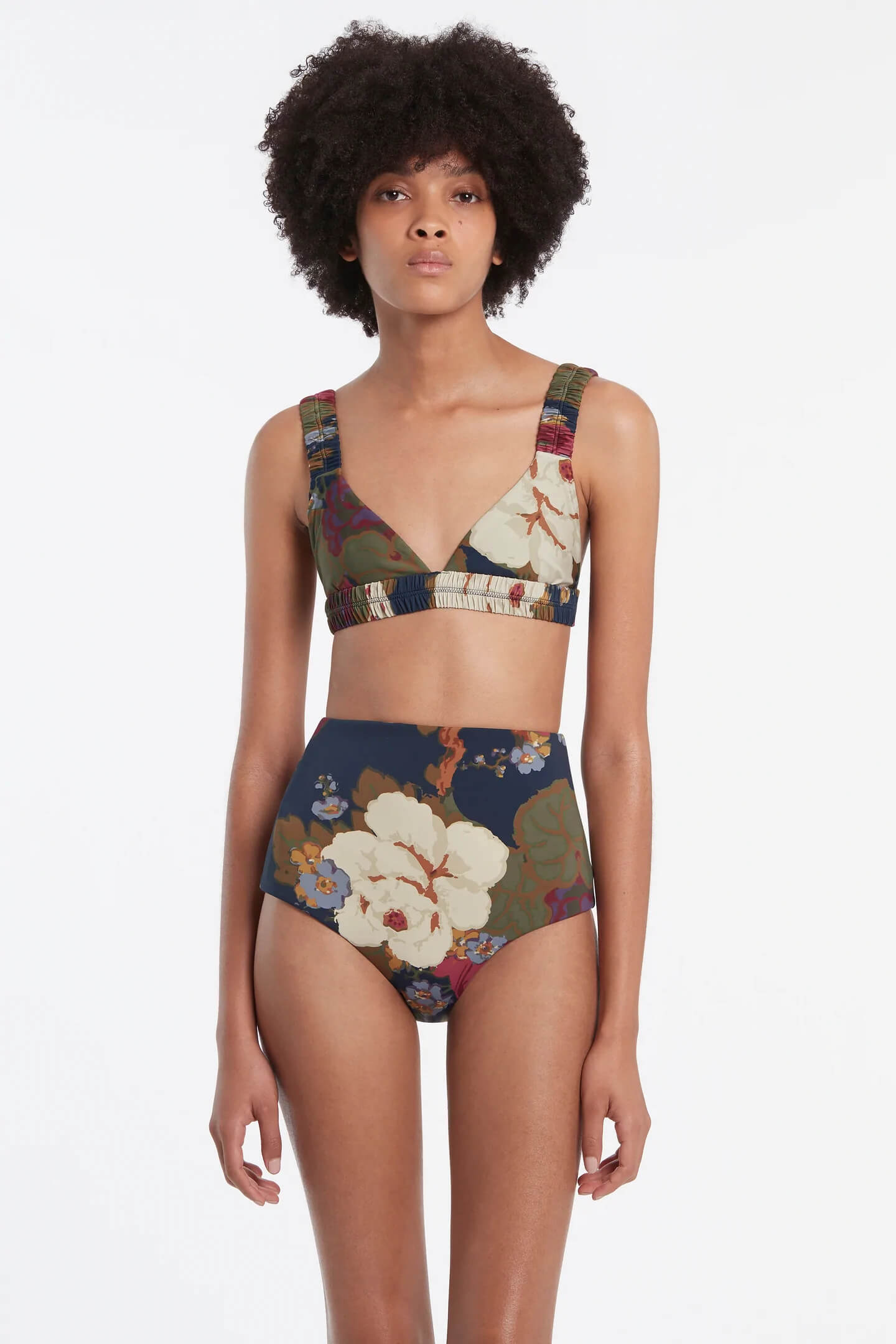 SIR Garcia Classic High Brief in Floral Print available at The New Trend