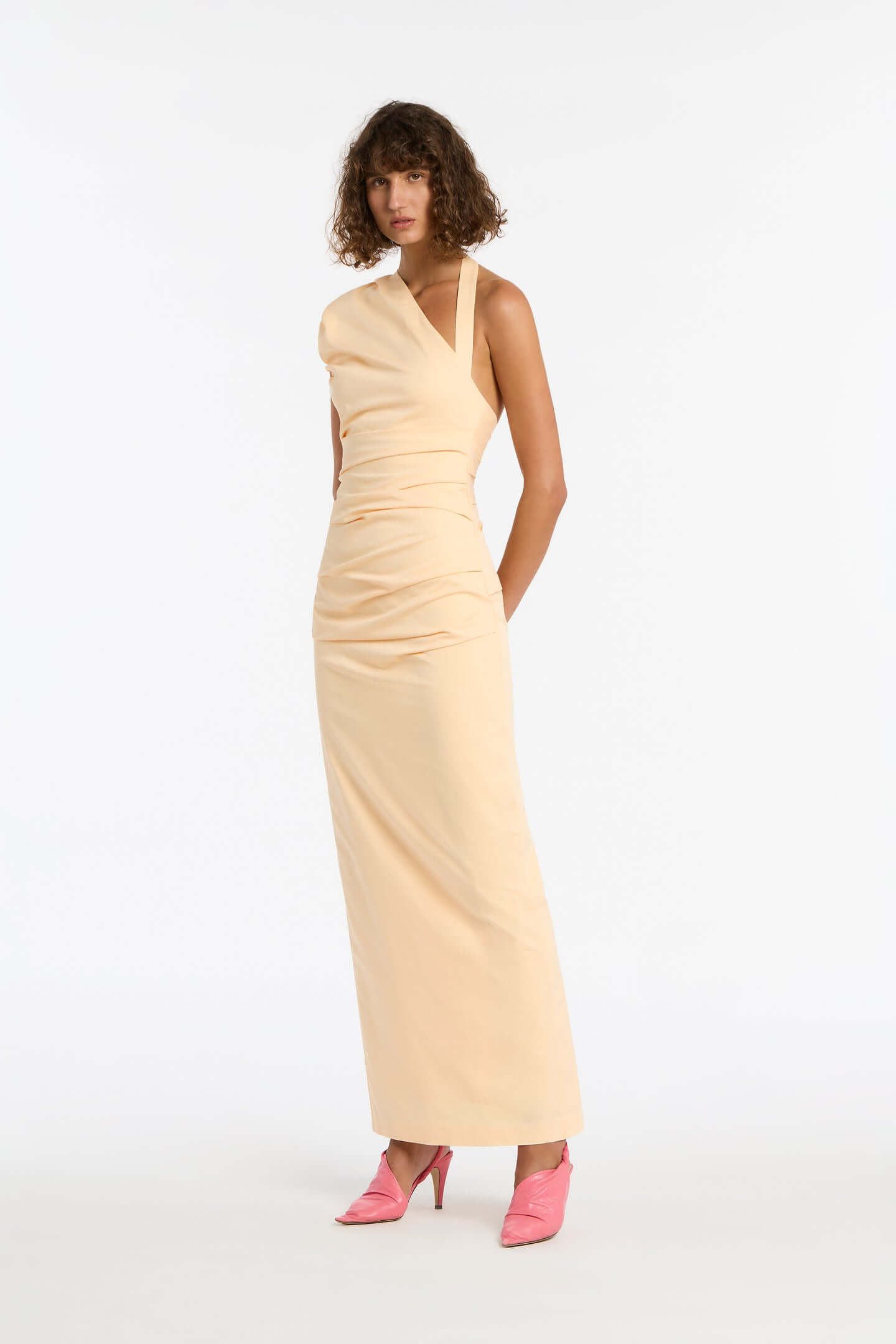 SIR Giacomo Gathered Gown in Butter available at TNT The New Trend Australia. Free shipping on orders over $300 AUD.