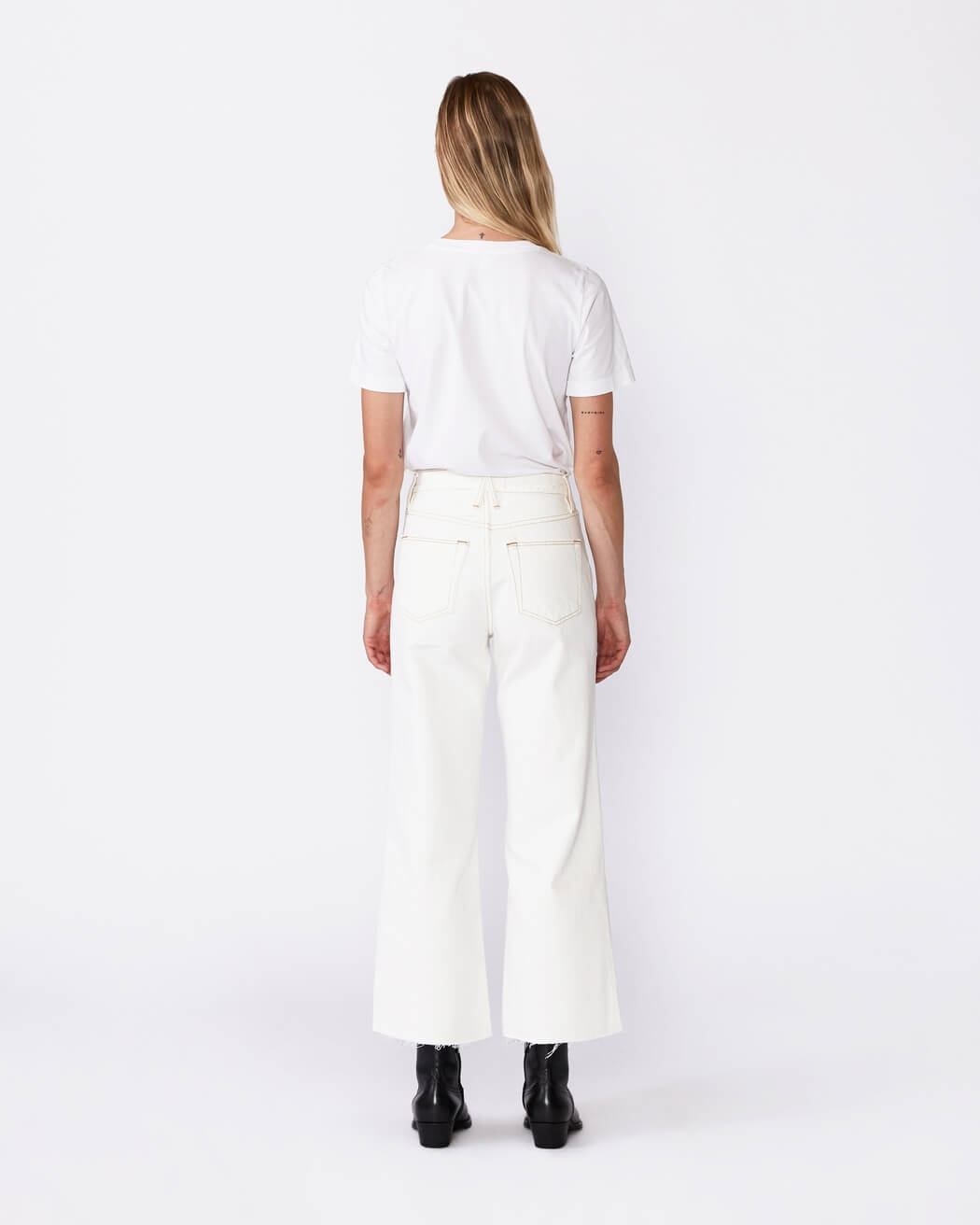 SLVRLAKE Grace High Rise Wide Leg Jeans in Natural White from The New Trend