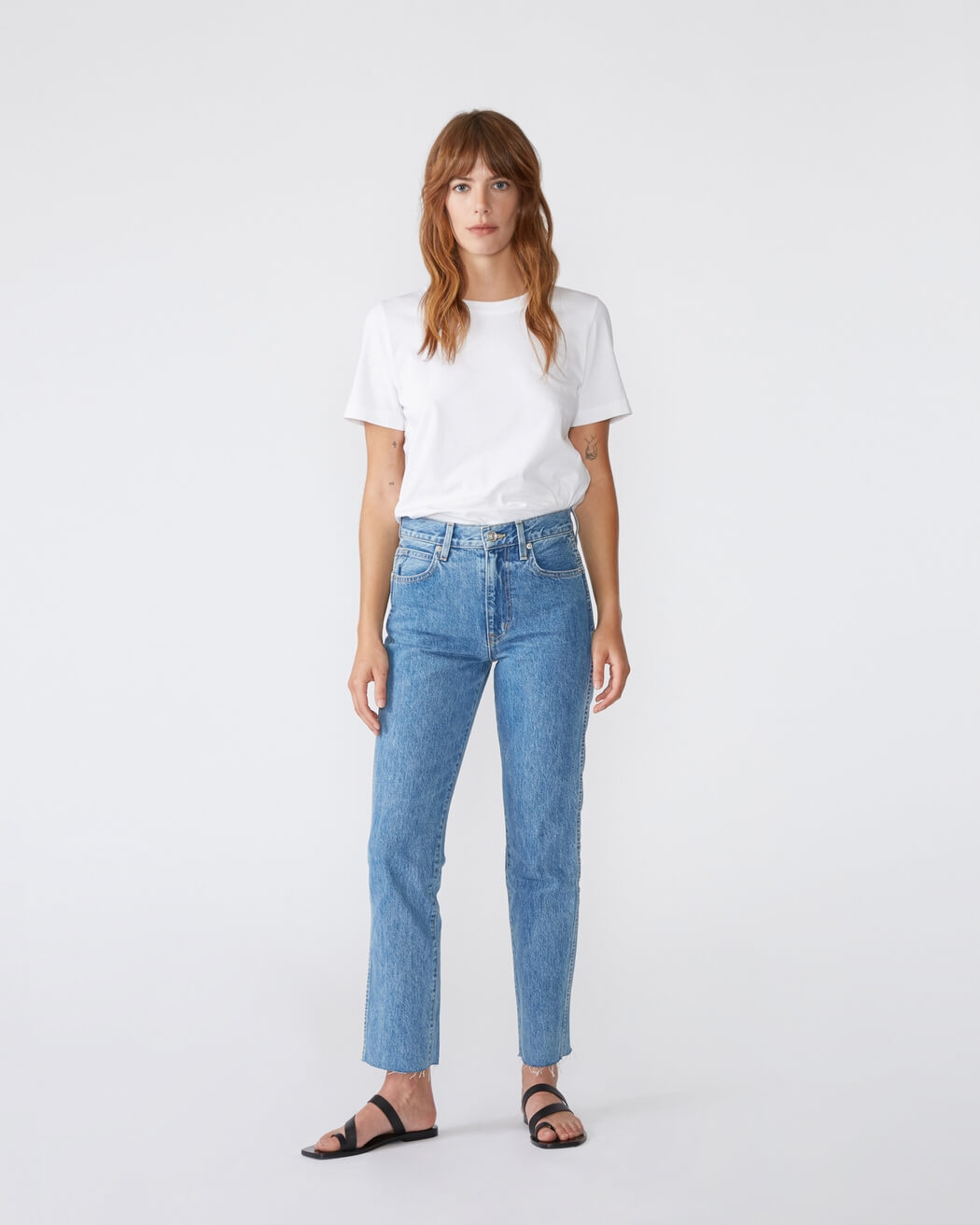 SLVRLAKE Hero High Rise Slim Leg Jean in Pacific from The New Trend