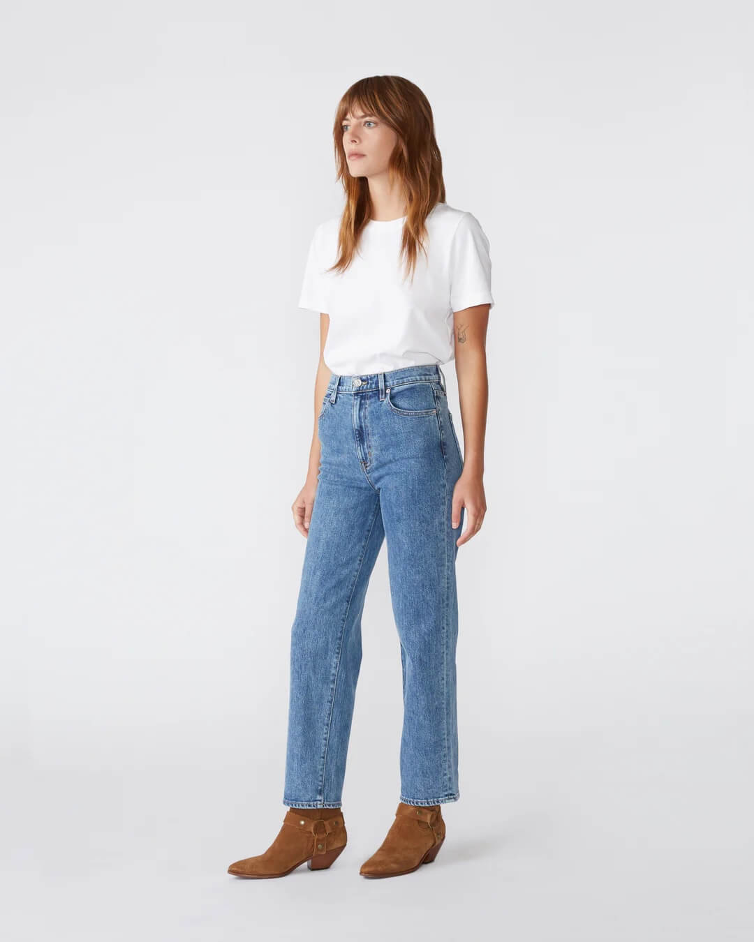 SLVRLAKE London Crop Jeans in Forever Blue from The New Trend