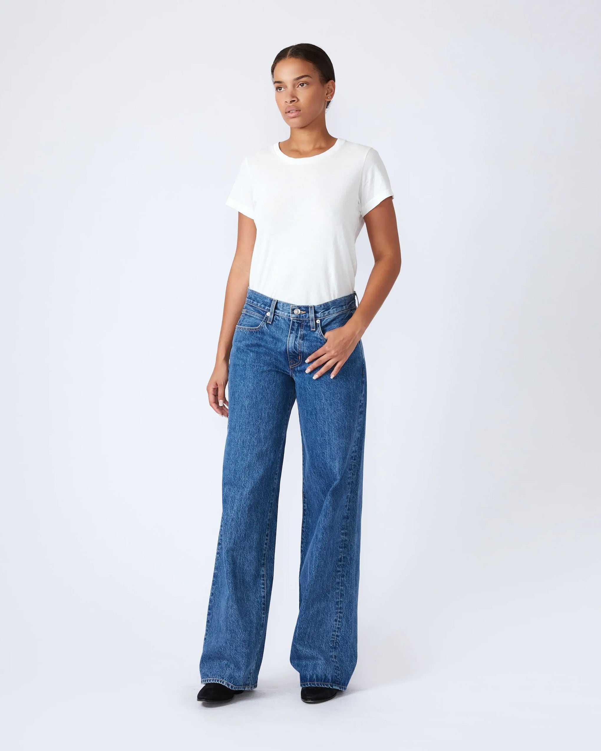 SLVRLAKE Mica Low Rise Jean in Sweet Memory | The New Trend