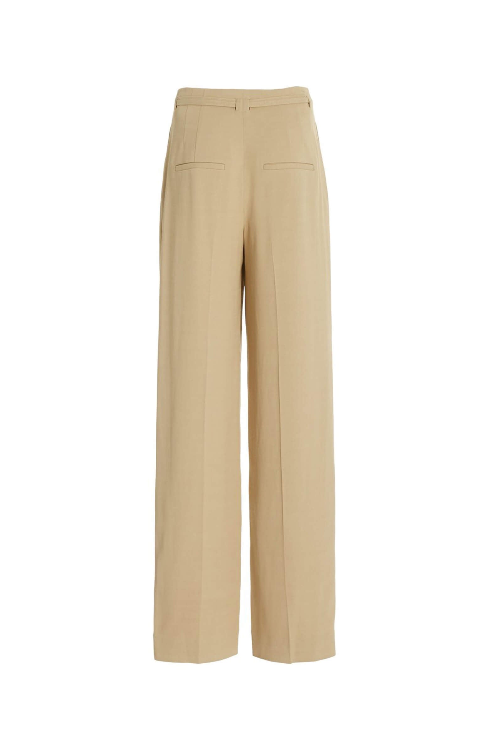 Vince High Waist Belted Pant in Beige from The New Trend