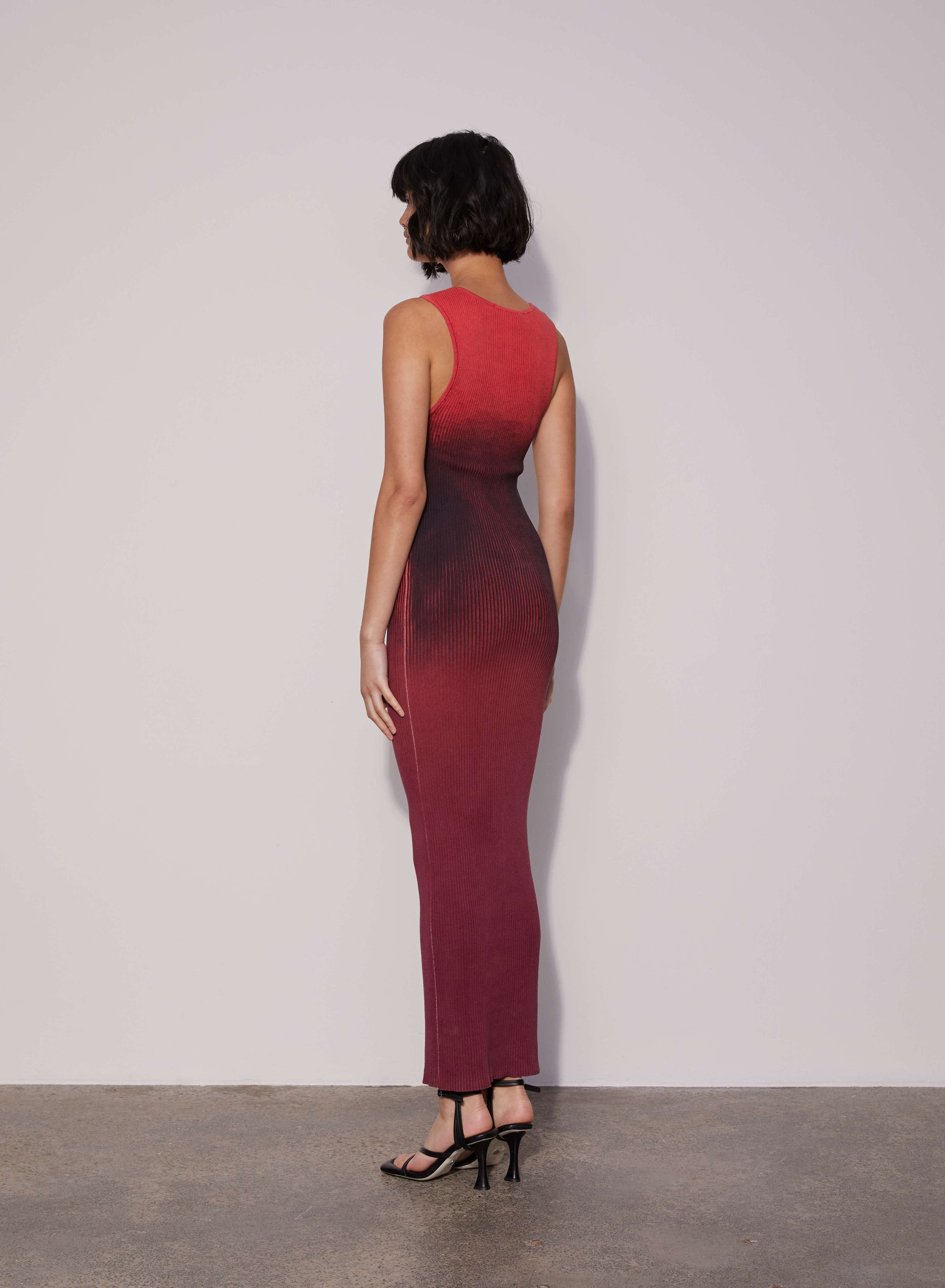 WYNN HAMLYN Ombre Maxi Dress in Red Ombre The New Trend