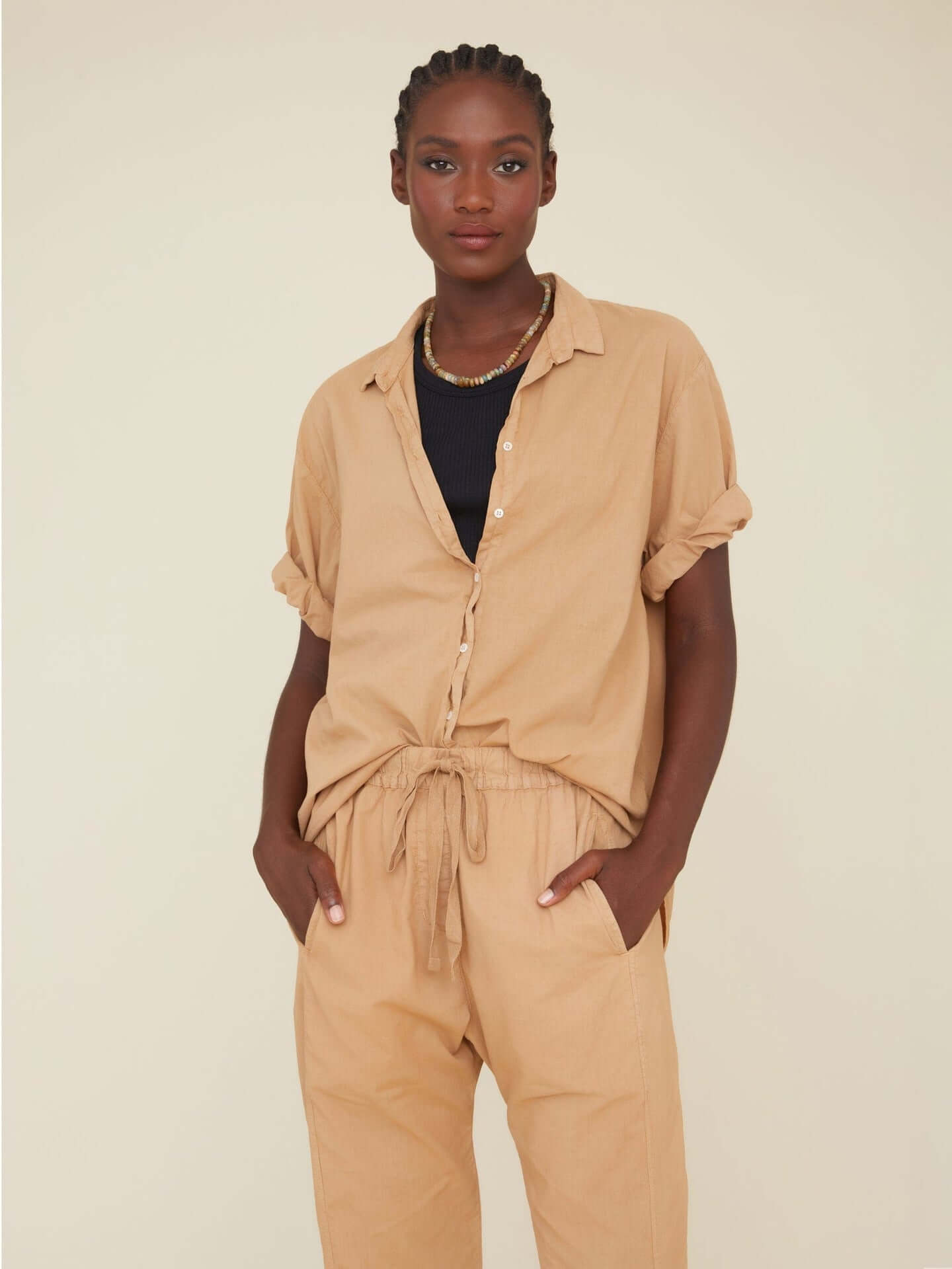 Xírena Channing Shirt in Hazelnut available at TNT The New Trend Australia. Free shipping on orders over $300 AUD.